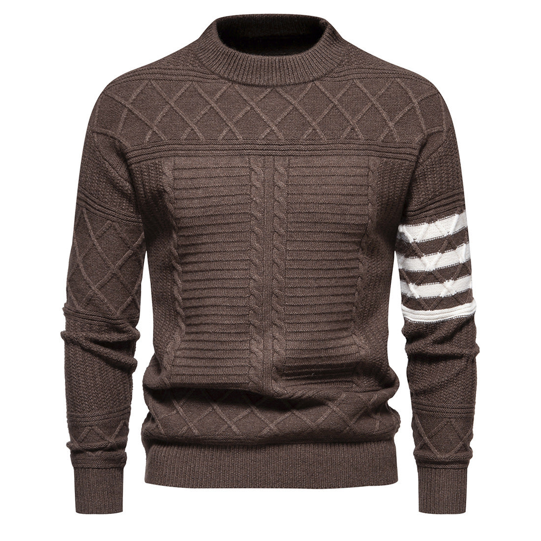 Men's Knitwear Sweater Fashion Simple Color Matching Men's Knitwear Sweater Fashion Simple Color Matching