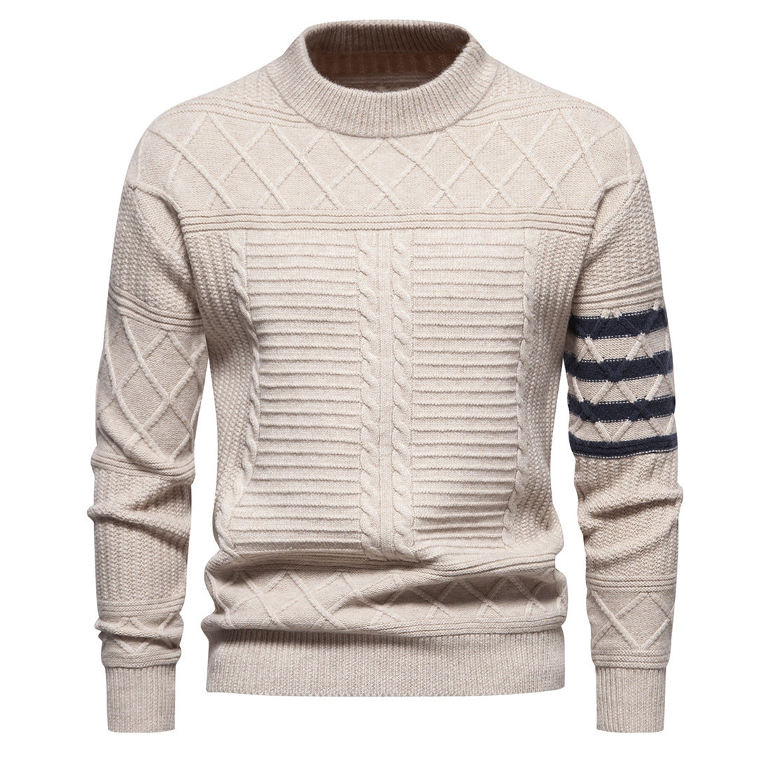 Men's Knitwear Sweater Fashion Simple Color Matching Men's Knitwear Sweater Fashion Simple Color Matching