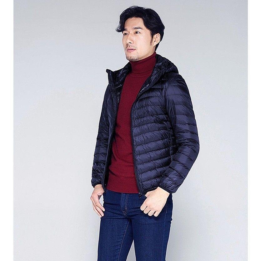 Men's Short Plus Size Lightweight Feather Jacket Men's Short Plus Size Lightweight Feather Jacket