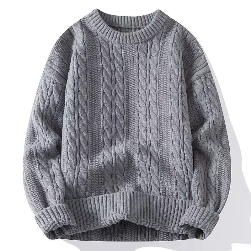 Men's Extra Thick Warm Pullover Round Neck Sweater Men's Extra Thick Warm Pullover Round Neck Sweater