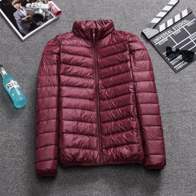 Men's Short Plus Size Lightweight Feather Jacket Men's Short Plus Size Lightweight Feather Jacket