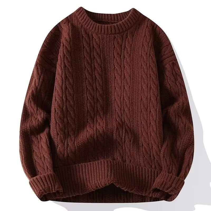 Men's Extra Thick Warm Pullover Round Neck Sweater Men's Extra Thick Warm Pullover Round Neck Sweater