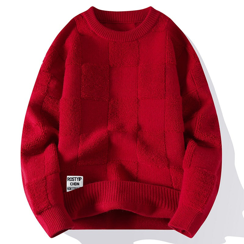 Winter New Fashion Round Neck Sweater Men Winter New Fashion Round Neck Sweater Men