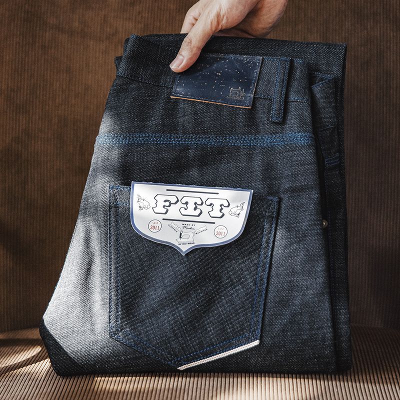 Workwear Retro Jeans Straight Men Workwear Retro Jeans Straight Men