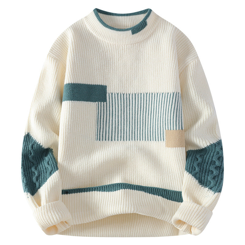 Men's Fashion Colorblock Knitwear Winter Men's Fashion Colorblock Knitwear Winter