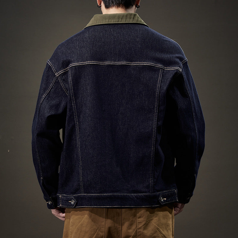 Denim Jacket Men's Loose Fashion Versatile Casual Coat Denim Jacket Men's Loose Fashion Versatile Casual Coat