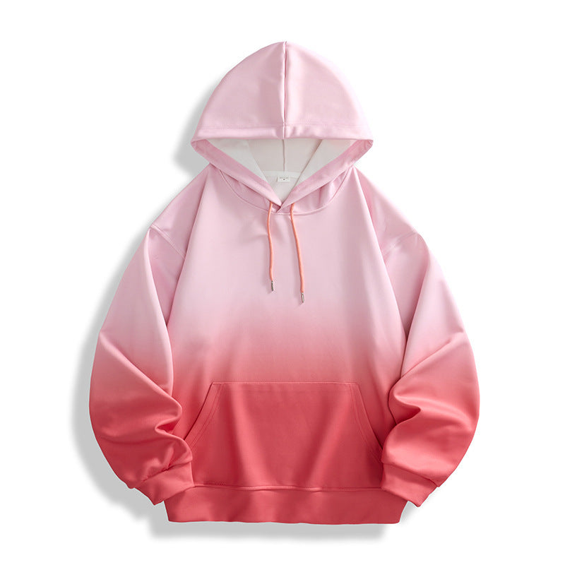Gradient Hooded Sweater Men's And Women's Long-sleeved Shirt Spring And Autumn Gradient Hooded Sweater Men's And Women's Long-sleeved Shirt Spring And Autumn