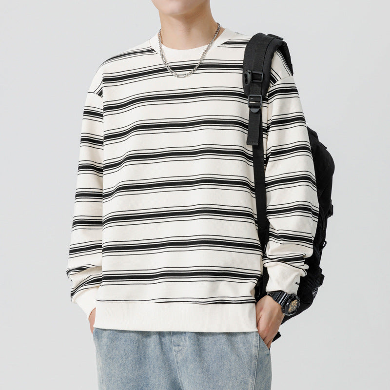 American Casual Striped Sweater For Men American Casual Striped Sweater For Men