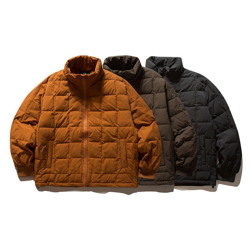 Stand Collar Solid Color Men And Women Down Jacket Stand Collar Solid Color Men And Women Down Jacket