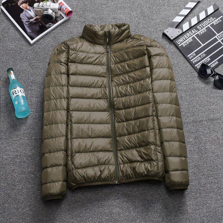 Men's Short Plus Size Lightweight Feather Jacket Men's Short Plus Size Lightweight Feather Jacket