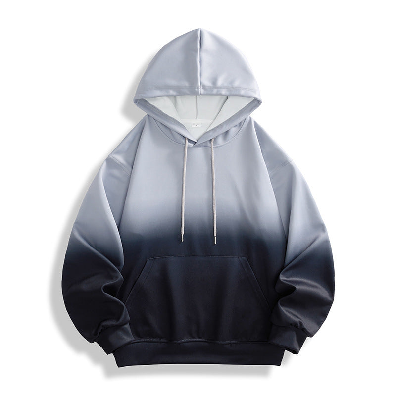 Gradient Hooded Sweater Men's And Women's Long-sleeved Shirt Spring And Autumn Gradient Hooded Sweater Men's And Women's Long-sleeved Shirt Spring And Autumn