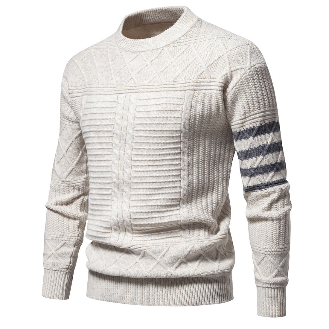 Men's Knitwear Sweater Fashion Simple Color Matching Men's Knitwear Sweater Fashion Simple Color Matching