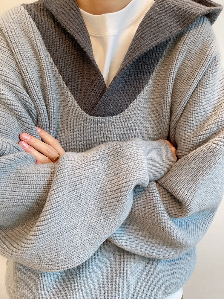 Hooded Sweater Knitted Coat For Men Hooded Sweater Knitted Coat For Men