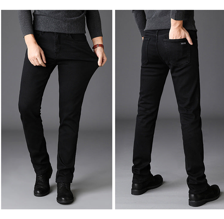 New Men's Jeans Slim Straight Black Pants For Men New Men's Jeans Slim Straight Black Pants For Men