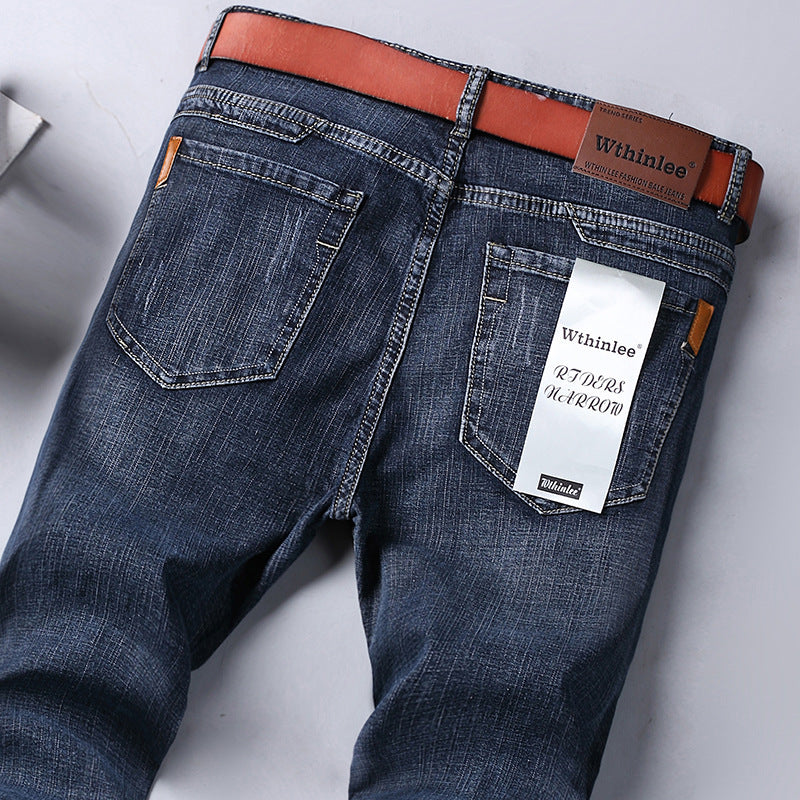 Jeans Men's Straight Loose Casual Pants Fleece-lined Thickened Men's Pants Jeans Men's Straight Loose Casual Pants Fleece-lined Thickened Men's Pants