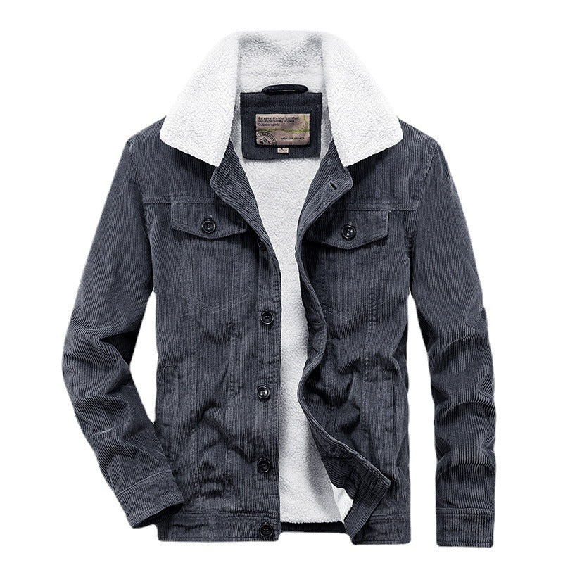 Winter Corduroy Coat Cotton-padded Jacket For Men Winter Corduroy Coat Cotton-padded Jacket For Men