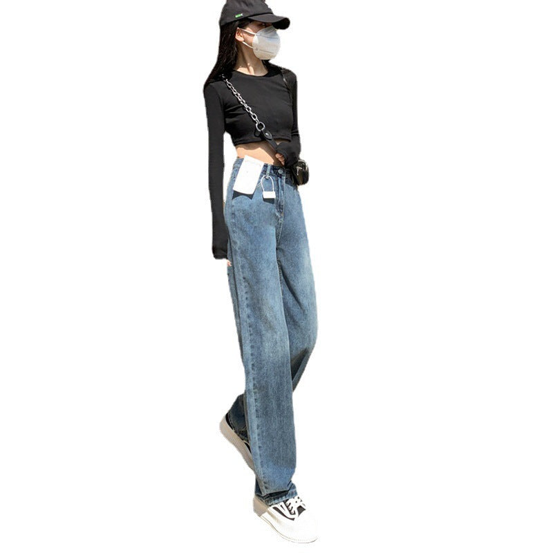 Plus Size Wide Legs Jeans For Women Autumn And Winter Plus Size Wide Legs Jeans For Women Autumn And Winter
