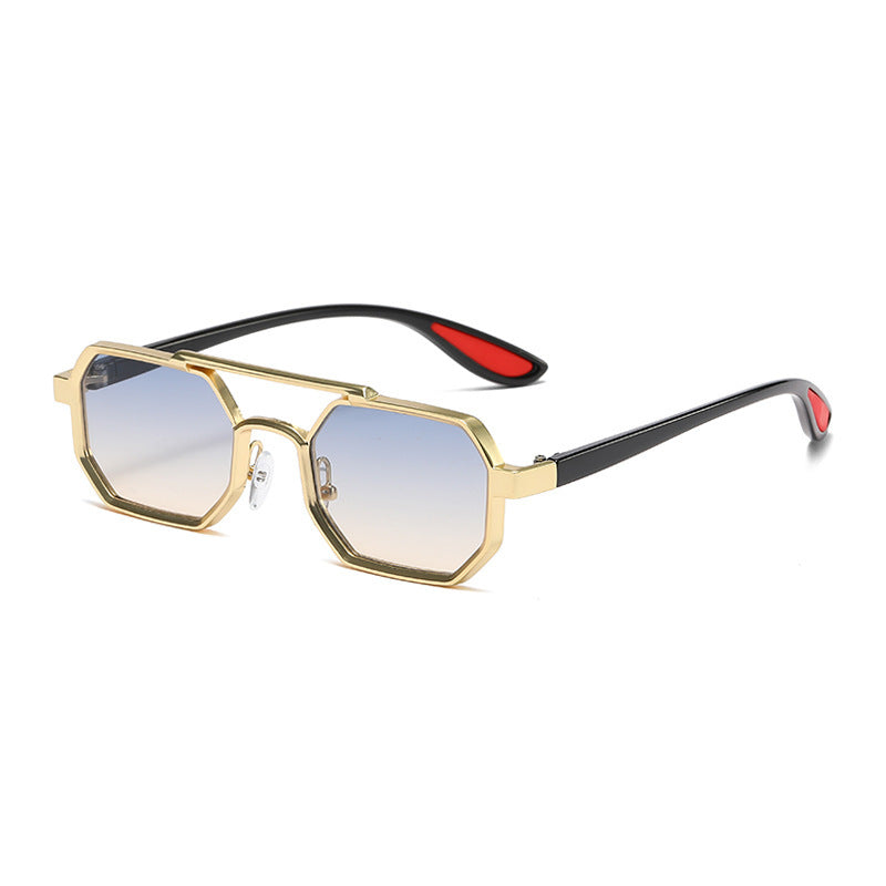 Fashion Metal Sunglasses Large Frame Sun-resistant Sunglasses Fashion Metal Sunglasses Large Frame Sun-resistant Sunglasses