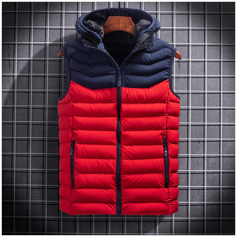 Men's Vest Autumn And Winter Korean Fashion Down Cotton Plus Fertilizer Men's Vest Autumn And Winter Korean Fashion Down Cotton Plus Fertilizer