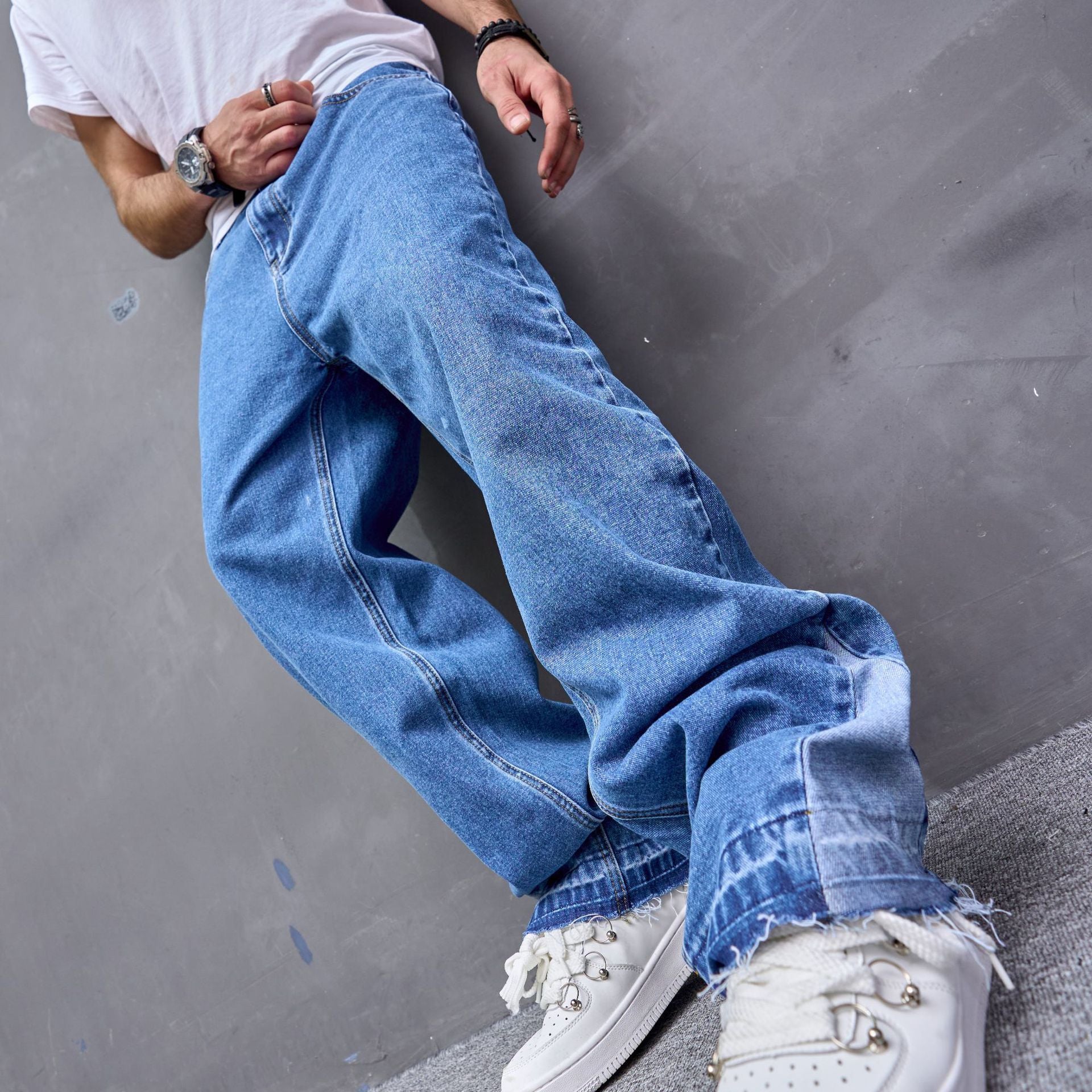 Vintage Casual Jeans Men American Style Trend Vintage Casual Jeans Men American Style Trend