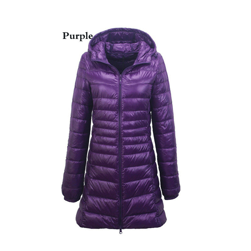 Lightweight Mid-length Plus Size Slim Fit Women's Down Jacket Lightweight Mid-length Plus Size Slim Fit Women's Down Jacket