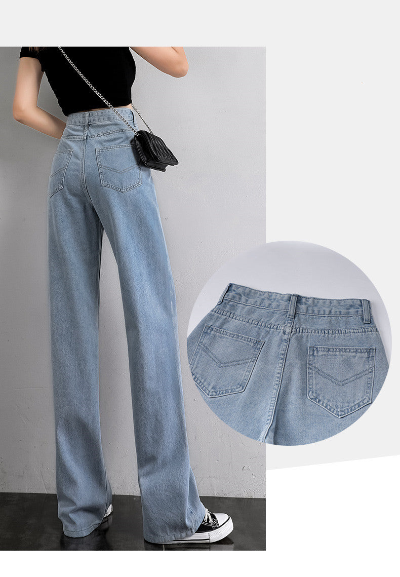 Women Wide Leg Jeans Summer Thin Section Women Wide Leg Jeans Summer Thin Section