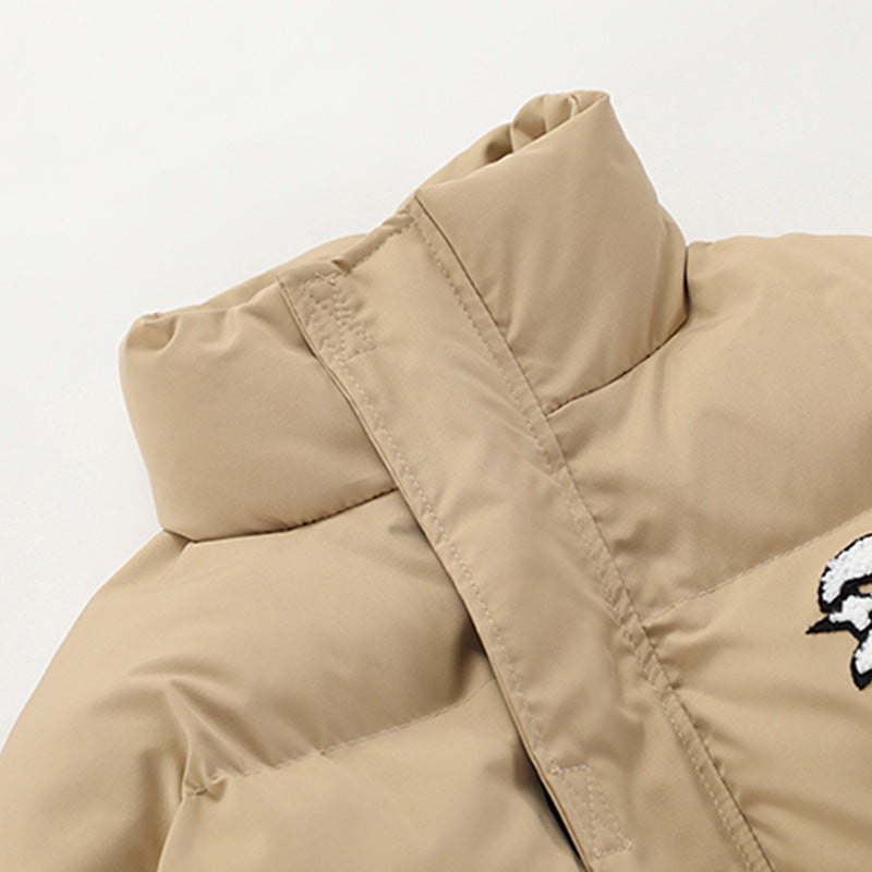 Simple Letter Embroidered Coat For Men Simple Letter Embroidered Coat For Men
