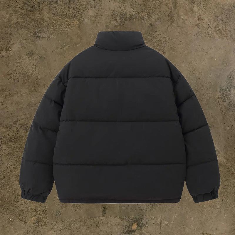 Simple Thick Warm Stand-up Collar Cotton-padded Coat Simple Thick Warm Stand-up Collar Cotton-padded Coat