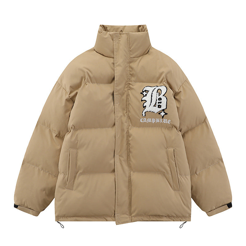 Simple Letter Embroidered Coat For Men Simple Letter Embroidered Coat For Men