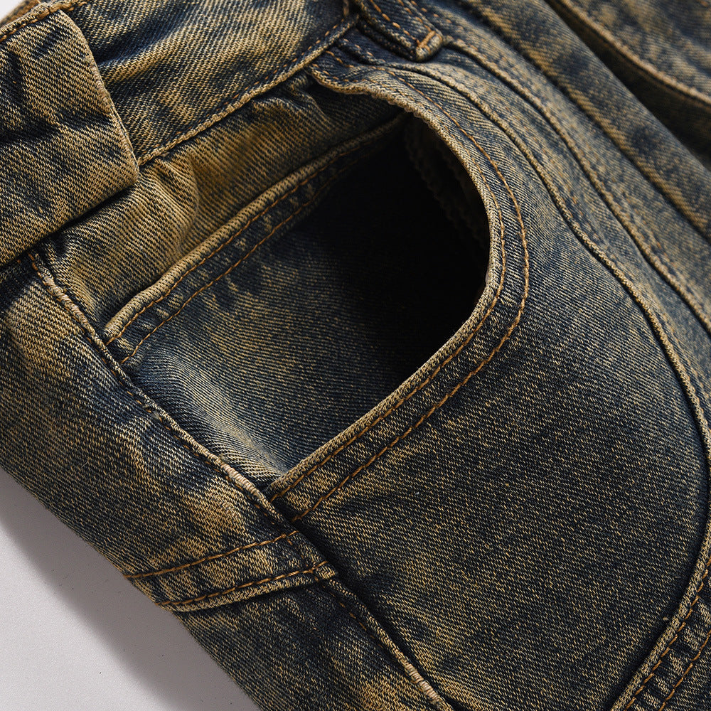 Fashion Personality Wide Leg Jeans Men Fashion Personality Wide Leg Jeans Men