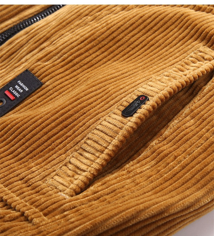 Fashion Personality Corduroy Men's Warm Cotton Coat Fashion Personality Corduroy Men's Warm Cotton Coat