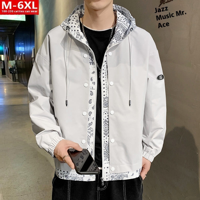 Men's Handsome Fashion Paisley False Two-piece Jackets Men's Handsome Fashion Paisley False Two-piece Jackets