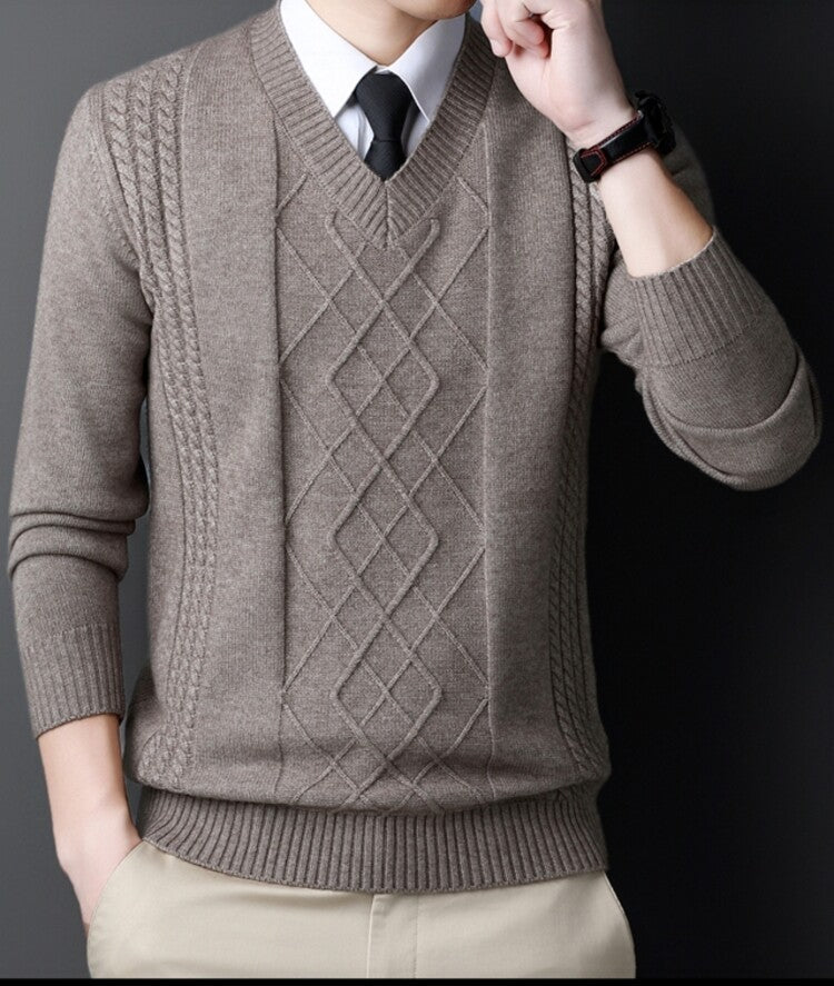 Chicken Collar Pullover Knitting Bottoming Shirt Men's Casual Sweater Chicken Collar Pullover Knitting Bottoming Shirt Men's Casual Sweater