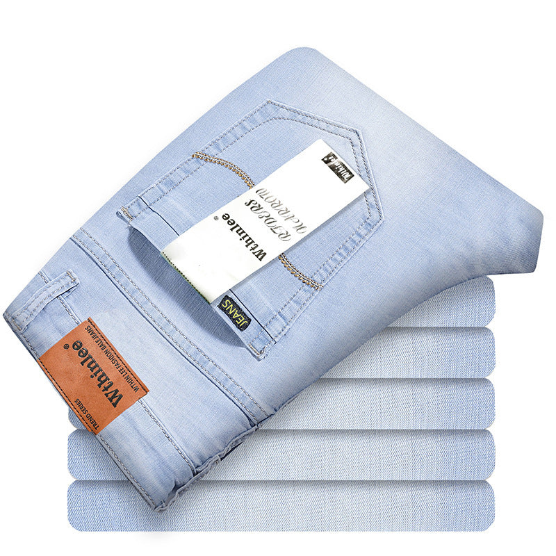Men's Summer Jeans Men's Straight-leg Pants Men's Summer Jeans Men's Straight-leg Pants