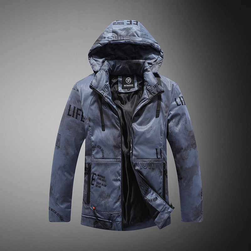 Men Winter Jacket With Velvet Pattern Men Winter Jacket With Velvet Pattern