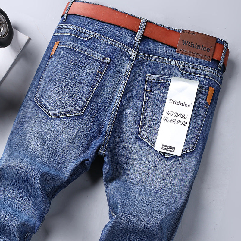 Jeans Men's Straight Loose Casual Pants Fleece-lined Thickened Men's Pants Jeans Men's Straight Loose Casual Pants Fleece-lined Thickened Men's Pants