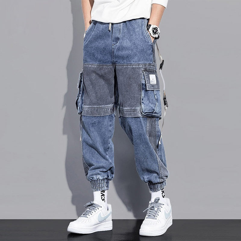 Workwear Jeans Men Fall Loose Hip-hop Workwear Jeans Men Fall Loose Hip-hop