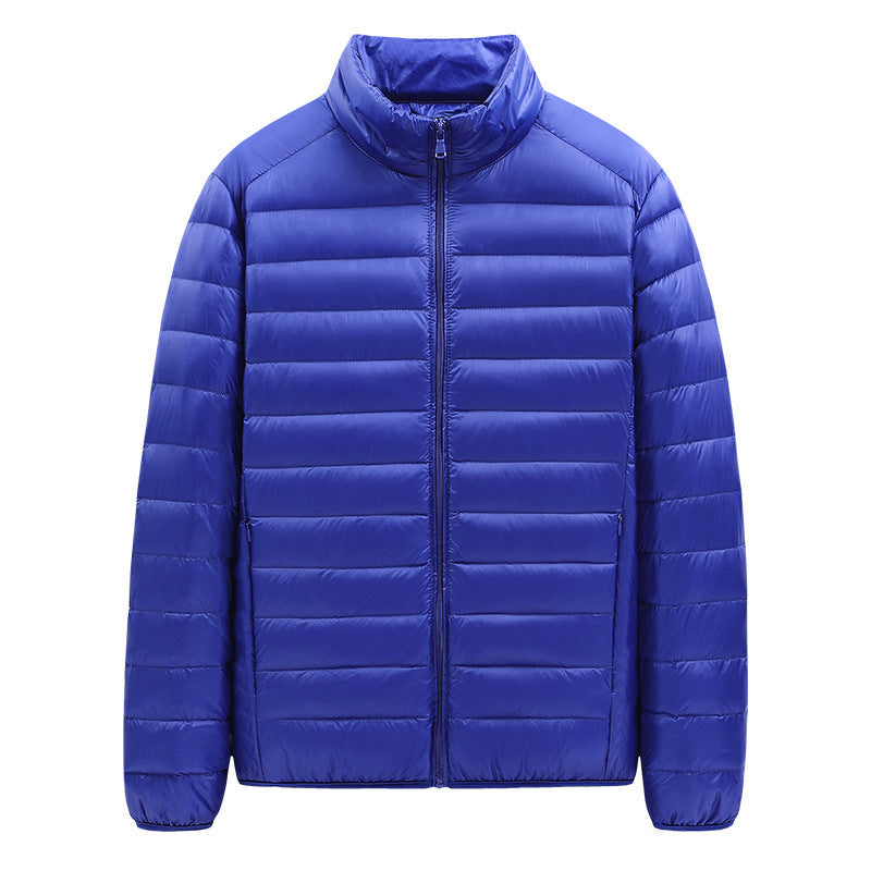 New Style Men's Down Jacket Solid Color Stand Collar Light New Style Men's Down Jacket Solid Color Stand Collar Light