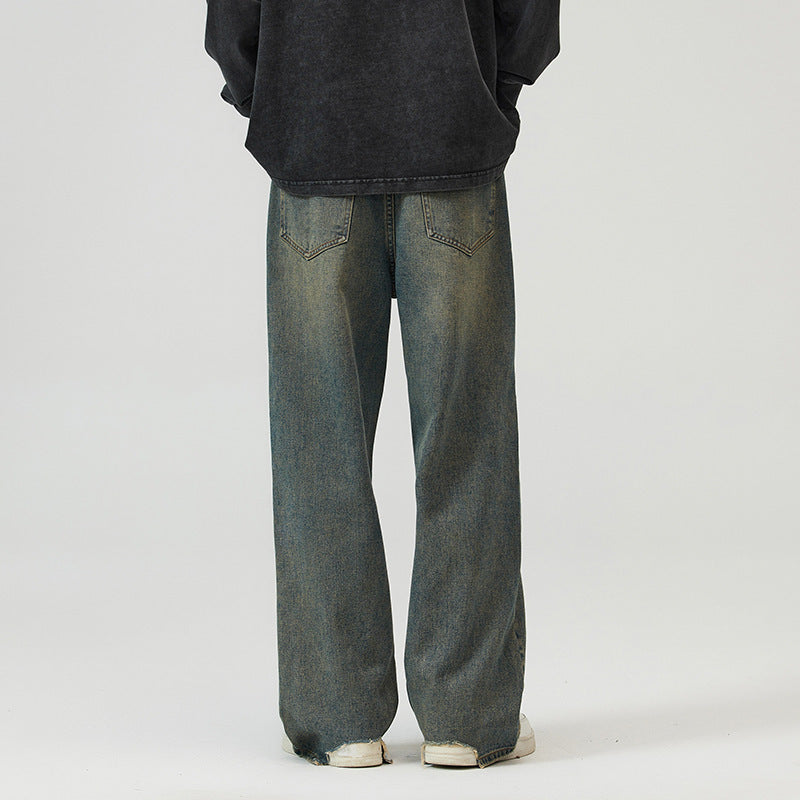 Fashion Irregular With Personality Ripped Jeans Men Fashion Irregular With Personality Ripped Jeans Men