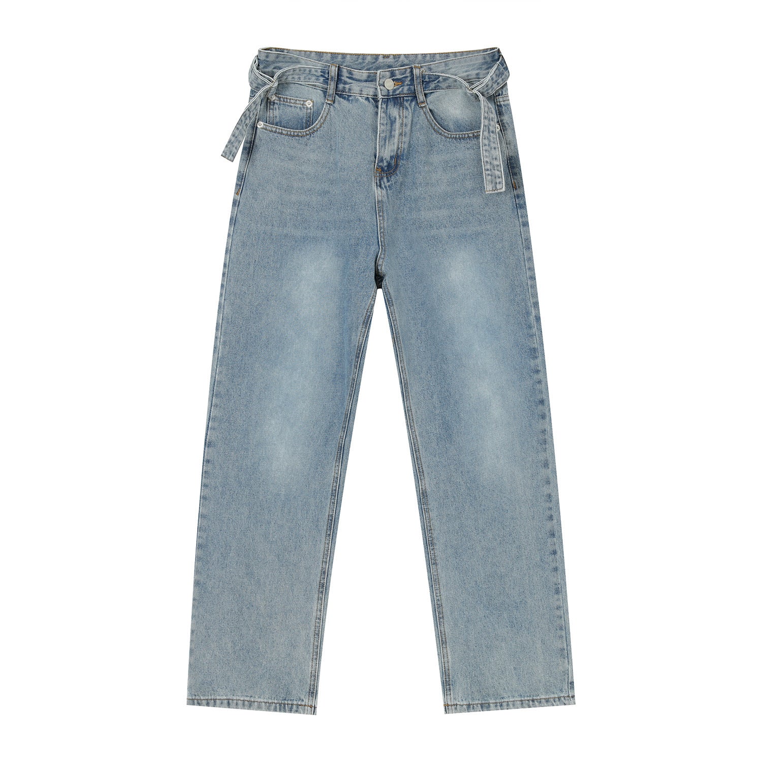 Personality Trend Design Sense Straight Casual Jeans Men Personality Trend Design Sense Straight Casual Jeans Men
