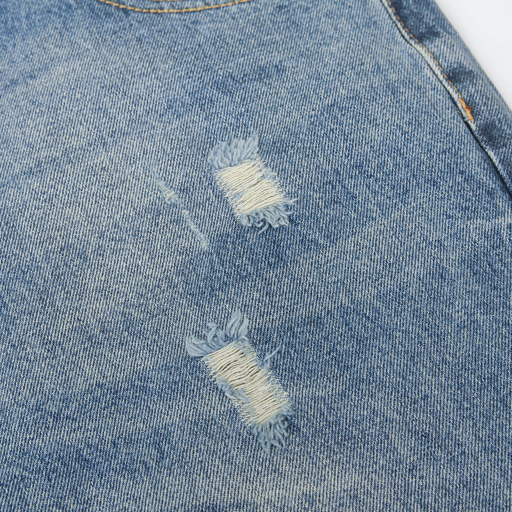 Fashion American Street Ripped Jeans Men Fashion American Street Ripped Jeans Men