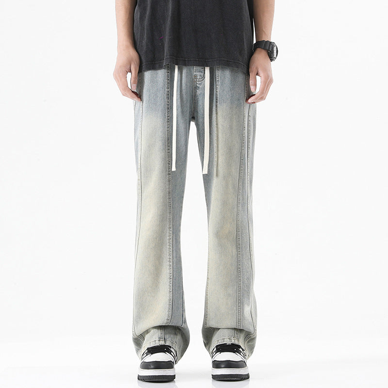 American Fashion Personality Stitching Jeans Men American Fashion Personality Stitching Jeans Men