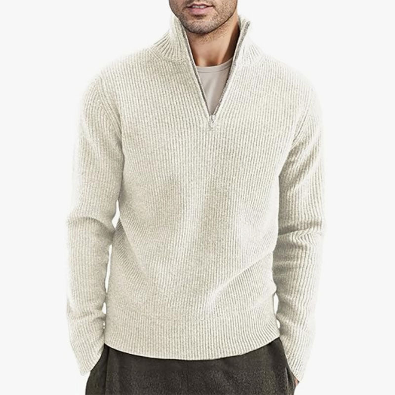 Men's Thickened Half-height Zip Collar Warm Sweater Coat Men's Thickened Half-height Zip Collar Warm Sweater Coat