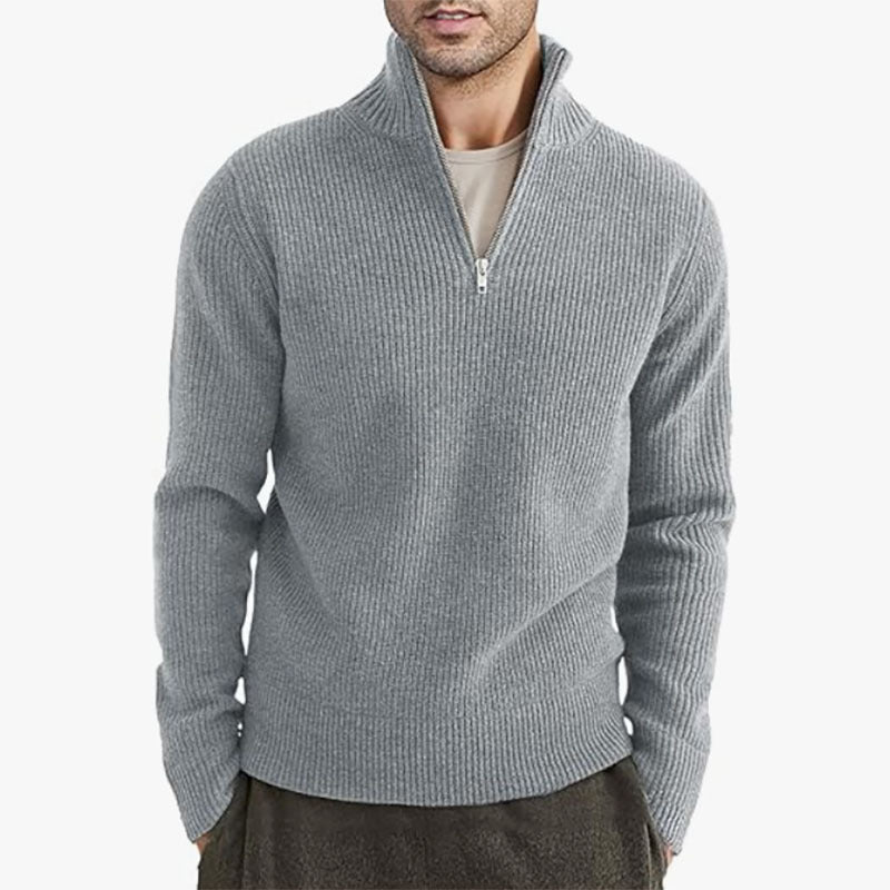 Men's Thickened Half-height Zip Collar Warm Sweater Coat Men's Thickened Half-height Zip Collar Warm Sweater Coat