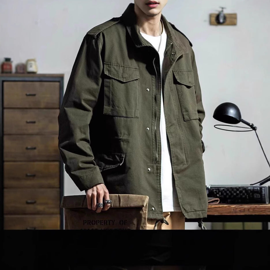American Heavy Industry Vintage Overalls Jacket Men American Heavy Industry Vintage Overalls Jacket Men