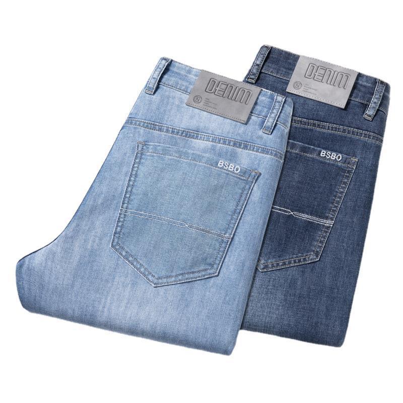 Men's Jeans Loose Straight Plus Size Pants Mid-high Waist Men's Jeans Loose Straight Plus Size Pants Mid-high Waist