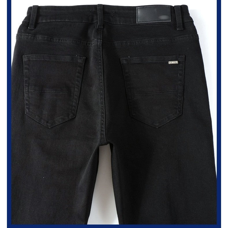 Black Patch Pleated Jeans For Men Black Patch Pleated Jeans For Men