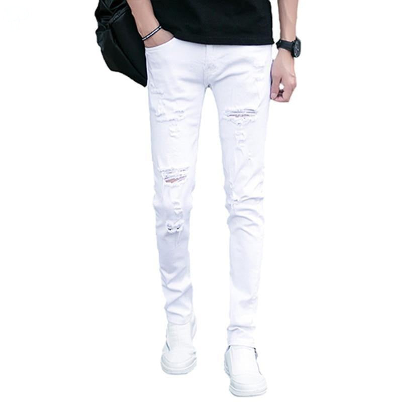 Men's Pants Trendy Slim Patch Jeans Men's Pants Trendy Slim Patch Jeans