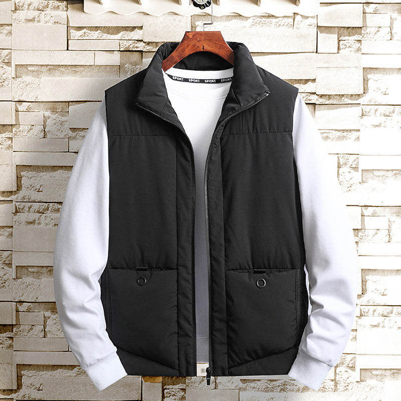 Autumn Men's Casual Cotton Vest Warm Autumn Men's Casual Cotton Vest Warm