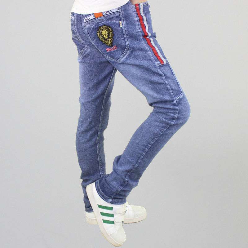 Boys Jeans Casual Pants Straight Stretch Boys Jeans Casual Pants Straight Stretch